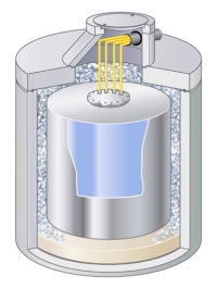 Mall-Pufferspeicher Solitherm zur unterirdischen Wärmelagerung. Bild: Mall GmbH