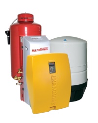Komponenten von SpiroPress MultiControl – für die zuverlässige Druckhaltung in wassergeführten Heizungs-, Kühl- und Prozessanlagen. Bild: Spirotech BV