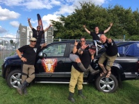 Das Wavin-Team ist bereit: In dem Campingbereich erwartet den Besucher eine Standfläche des Herstellers, wo er sich die Produktwelt in gemütlicher Atmosphäre anschauen kann.<br />Bild: Wavin