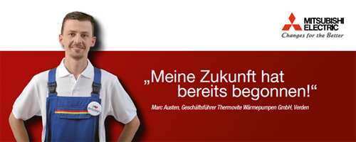 Nicht zu übersehen in der Halle 9.0 – der Mitsubishi...