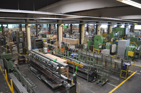 Produktionshalle am MEPA-Firmensitz in Rheinbreitbach....