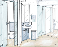Skizze Damen WC
