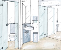 Skizze Damen WC