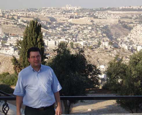 Gesamtvertriebsleiter Markus Klemmer in Jerusalem.