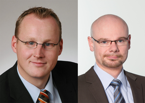 Marcel Förster (re.) und Marc Weilke verstärken ab...