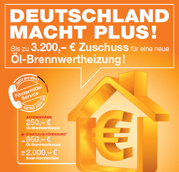 Diese Aktion fördert eine neue Öl-Brennwertheizung...