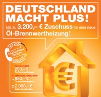 Diese Aktion fördert eine neue Öl-Brennwertheizung mit 250 Euro. Bild: iwo