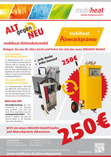 mobiheat Abwrackprämien AktionsflyerBild: mobiheat...