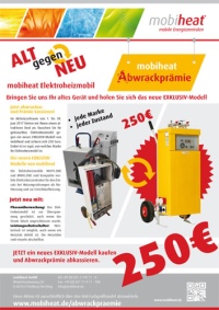 mobiheat Abwrackprämien Aktionsflyer<br />Bild: mobiheat GmbH