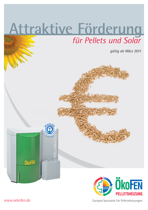 Mit dem Förderflyer bietet ÖkoFEN seinen Partnern im...