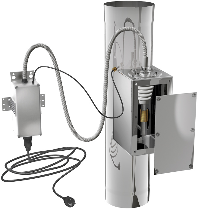 Elektrostatischer Filter zur Nachrüstung. Bild: Schräder...