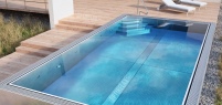 Pool aus Edelstahl