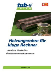 Die neuen Kupferinstallationsrohre tub-e® THERM bieten.......
