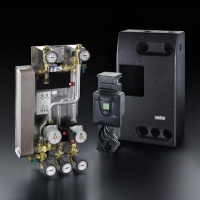 „Regumaq XZ-30“ Wärmeübertragersystem mit elektronischem Regler <br />und Anschluss für Trinkwasserzirkulationsleitungen. Foto: Oventrop<br />