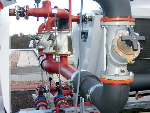 „Hydrocontrol F“, DN 125, vor Anbringen der Isolierung...