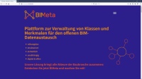 BIMeta ist die einheitliche Sprache der Baubranche und offene digitale Plattform für alle BIM-Klassen und -Eigenschaften.<br />Bild: Screenshot / BTGA e.V.