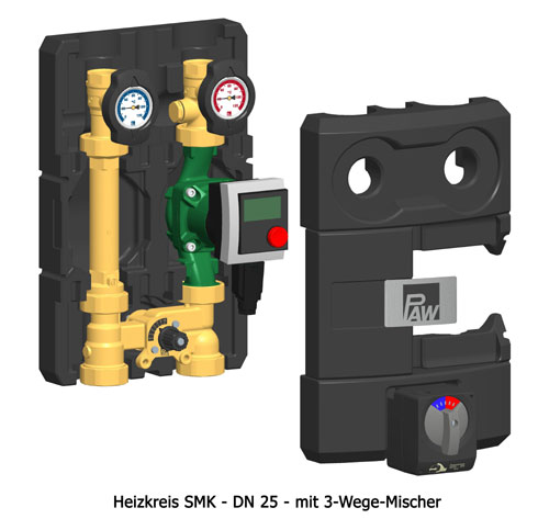 Heizkreis SMK - DN 25 - mit 3-Wege-Mischer Foto: PA...