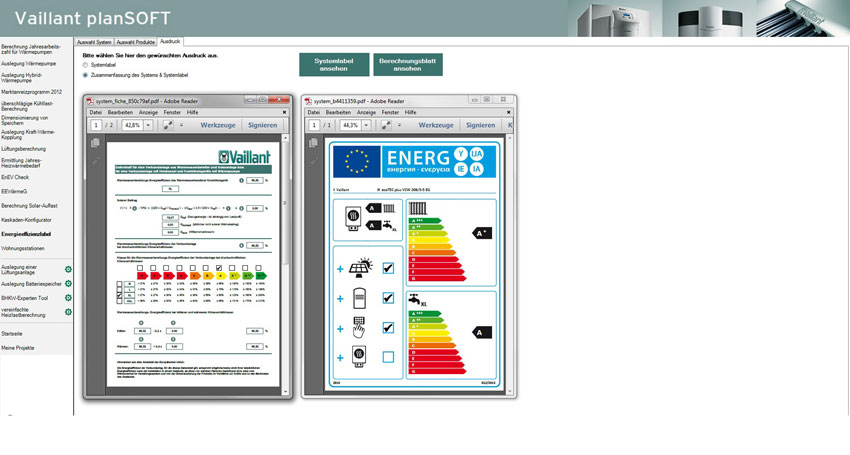 Die Angebote preislisteONLINE und planSOFT, mit denen...