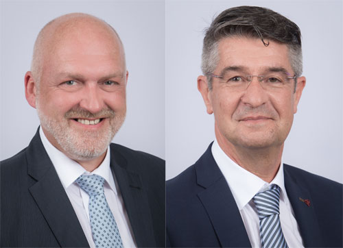 Die neuen Pluggit Mitarbeiter: Joachim Hengsteler (li),...