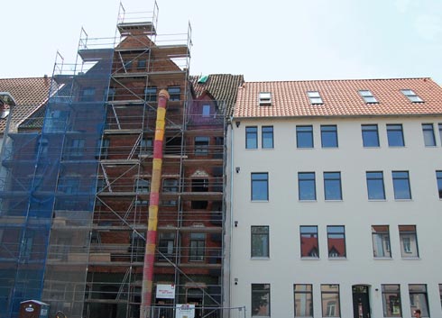 Der Umbau zum Passivhaus hat auch beim benachbarten...