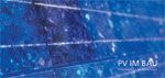 Das Logo "PV im Bau" zur Photovoltaik im Gebäudeentwurf.......