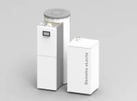 Für den Einsatz in Ein- und Zweifamilienhäusern ist das Brennstoffzellengerät eLecta 300 konzipiert. Neben dem Brennstoffzellen-Modul verfügt es über einen 300-Liter-Pufferspeicher, eine Hydraulikeinheit und ein Gas-Brennwertgerät als Spitzenlastkessel.<br />Bild: Remeha