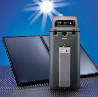 Die GasSolarUnit nutzt die Sonne zur Trinkwassererwärmung und als Unterstützung der Heizungsanlage