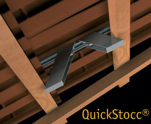 Am Dachsparren befestigter QuickStocc®