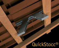 Am Dachsparren befestigter QuickStocc®