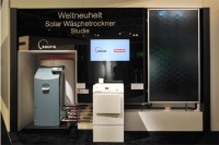 Auf der IFA 2011 präsentierten Solvis und Miele den weltweit ersten solarbeheizten Wäschetrockner. Bild: Solvis