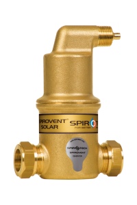 Der SpiroVent Solar AutoClose – hier für die horizontale Installation – bewirkt eine höhere Effizienz und Sicherheit in Solaranlagen.<br />Bild: Spirotech<br />