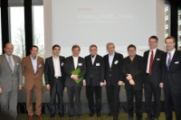 Geballte Kompetenz im Rahmen des Architektensymposiums in Hamburg (von links): Dr. Ulrich Stiebel, Mitinhaber STIEBEL ELTRON, die Referenten Tajo Friedemann vom Immobilienunternehmen Jones Lang LaSalle, Halil Dolan, Prof. Manfred Hegger,  Dr. Reiner Götzen, der Präsident des BDA Michael Frielinghaus, Moderator Andreas Denk, und die beiden STIEBEL-ELTRON-Geschäftsführer  Dr. Kai Schiefelbein und Karlheinz Reitze. Fotos: Stiebel Eltron