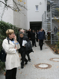 Das vorgestellte Sanierungsprojekt Schaufelder Straße konnte in einer Exkursion besichtigt werden. 