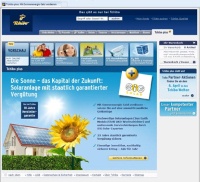 Auf der eigenen Webseite präsentiert Tchibo das Solar-Anlagen-Angebot.