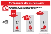 Veränderung der Energiekosten. Bild: Techem