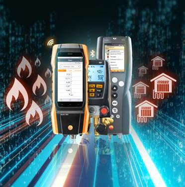 Testo Messtechnik für den Service an Heizungsanlagen...