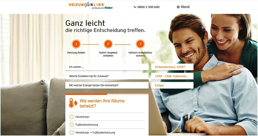 Startseite von HeizungOnlineBild: Vaillant