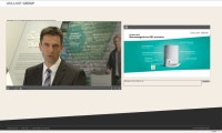 Dr. Norbert Schiedeck, Geschäftsführer Technik, erläutert die Produktentwicklungen bei Vaillant. 