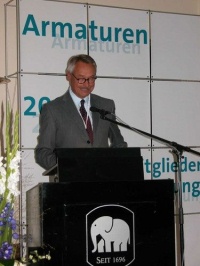 Neuer Vorsitzender des Fachverbandes: Prof. Dr.-Ing. Heinfried Hoffmann - Quelle: VDMA - FV Armaturen 2006
