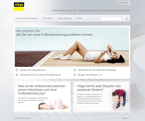 Ab sofort die zentrale Adresse zum Thema „Flächenheizung“...
