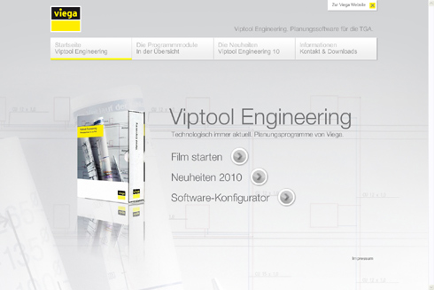 Die neue Internetseite unter <a href="http://www.viega.de/viptool"target="_blank">www.viega.de/viptool</a>...