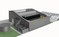 Am Viessmann Unternehmensstammsitz in Allendorf (Eder) entsteht mit einem Investitionsvolumen von 2,5 Millionen Euro eine Biogasanlage. Die Inbetriebnahme ist für das Frühjahr 2010 geplant. Bild: Viessmann