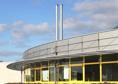 Das neue Firmengebäude von Wagner & Co in Simandre,...