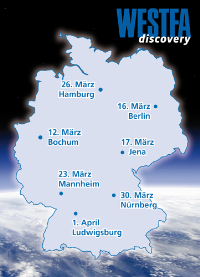 Westfa präsentiert seine regenerativen Komplettheizungen während der „Discovery-Tour“ in sieben Städten deutschlandweit. Bild: Westfa