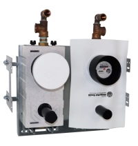WTA-UNI-MS-C2-Clever®-ISO<br />(mit Dehnzonenmanschette / Bild entspricht Einbauposition)<br />Bild: Eisenwerk Wittigsthal<br />