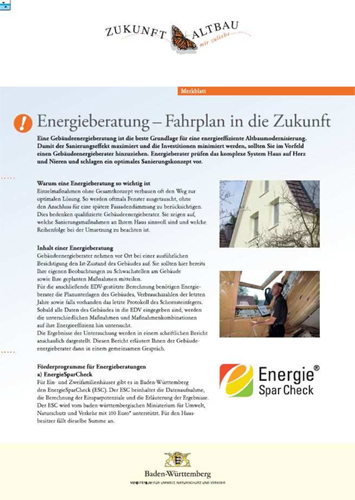 Energieberater helfen Heizkosten einzusparen. Wo sie...