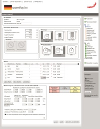 Das bereits bewährte Online-Planungstool Zehnder ComfoPlan wurde weiter optimiert und steht unter <a href="https://comfoplan.comfosuite.com/"target="_blank">https://comfoplan.comfosuite.com</a> kostenlos zur Verfügung.  Neben verlässlicher Luftmengenberechnung, Bewertung zur lüftungstechnischen Maßnahme sowie einer kompletten Materialliste aller Systemkomponenten ist somit auch eine sichere Planung gemäß DIN 1946-6 gewährleistet.<br />Bilder: Zehnder