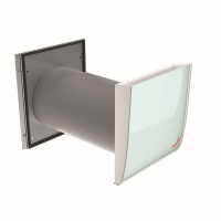 Das neue Zehnder ComfoSpot Twin40 eignet sich als dezentrales Lüftungsgerät für intermittierenden Betrieb bei Nachrüstung wie auch Neubau im Privatbereich oder Wohnungsbau. Es zeichnet sich dabei durch niedrigen Installationsaufwand, leisen Betrieb und eine hohe Wärmerückgewinnung von bis zu 91 Prozent aus. Bilder: Zehnder