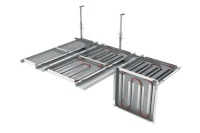 Das neue Zehnder Heiz- und Kühldecken-Komplettsystem in der Variante als Bandrasterdecke. Bilder: Zehnder GmbH, Lahr