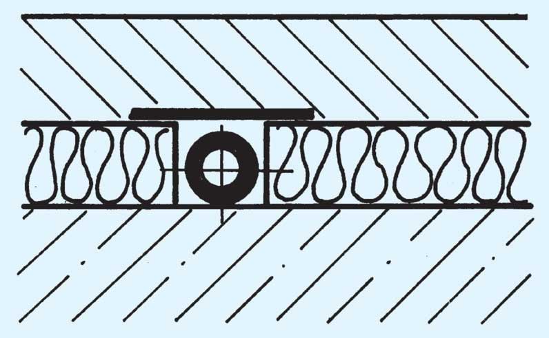 Abb. 19.25. Abdeckung des Spaltes bei ausreichender Dämmschichtdicke.